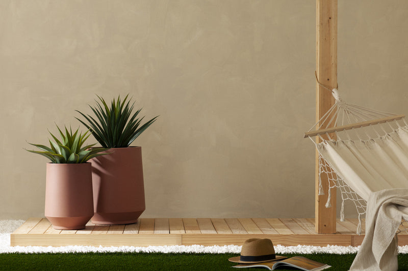 Dalya 2-Piece Planter - Burnt Orange