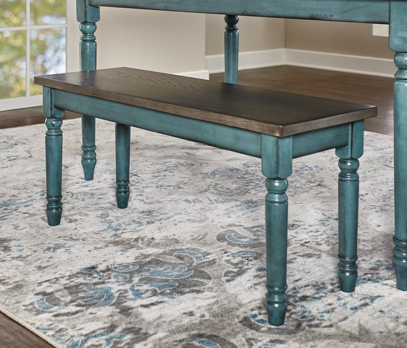Willow Dining Bench - Teal