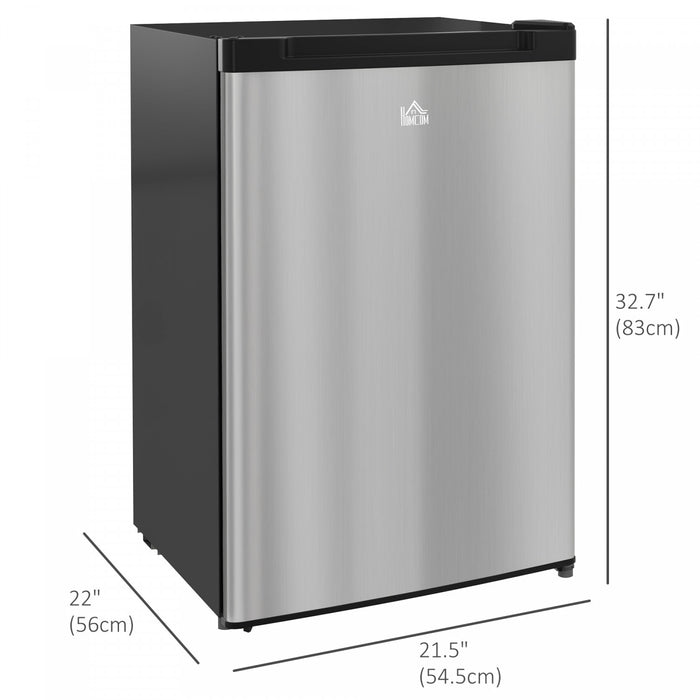 HOMCOM Compact Upright Freezer 3Cu.Ft Mini Freezer, Silver