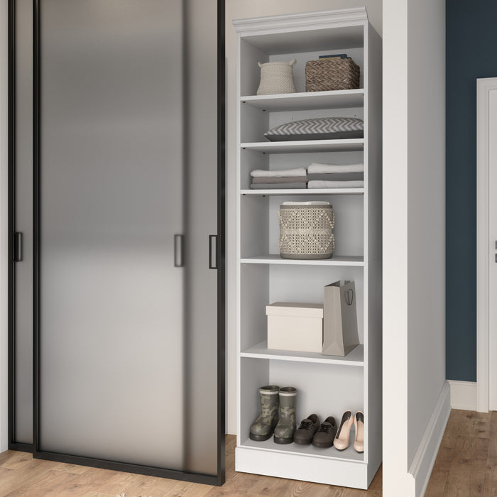 Bestar Versatile 25 W Closet Organizer - White