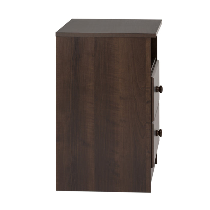Astrid 2-Drawer Nightstand - Espresso
