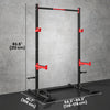 Soozier Power Cage Squat Rack, 1100 lb Capacity Power Rack with Pull-Up Bar, Adjustable Width, Adjustable J-Hooks, Safety Arms, Weight Plate Storage for Home Gym Strength Training