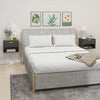 HOMCOM Floating Nightstands Set of 2, Bedside Tables with Fluted Drawer