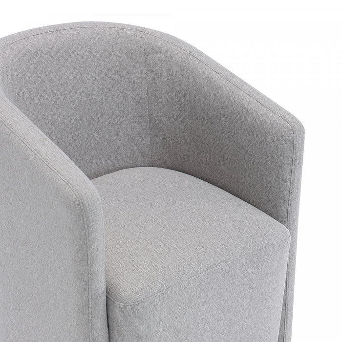 Hearth Contemporary Modern Upholstered Armchair in Light Gray
