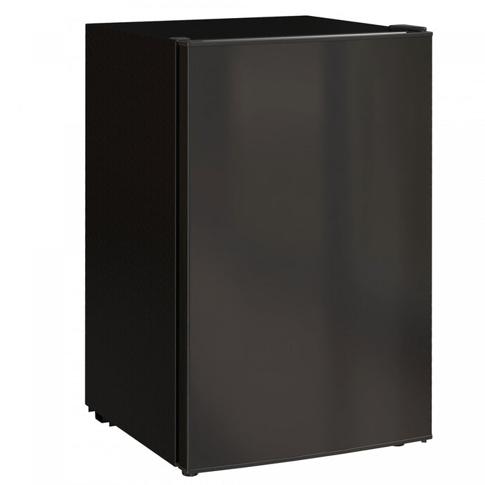 HOMCOM 4.5 Cu Ft Mini Fridge with Freezer, Wheels, Refrigerator, Black