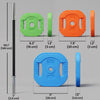 Soozier 44lbs Adjustable Barbell Weight Set, Barbell Bar, Multicolour
