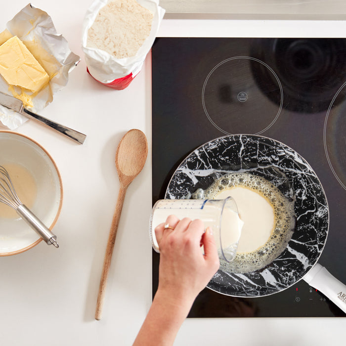 Arimi Diamond Marble Italian Crepe & Pancake Pan 25cm