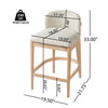 Calista Rubber Wood Counter Stool Set of 2,Natural | Calista – Lot de 2 tabourets de comptoir en bois d’hevea, finition naturelle