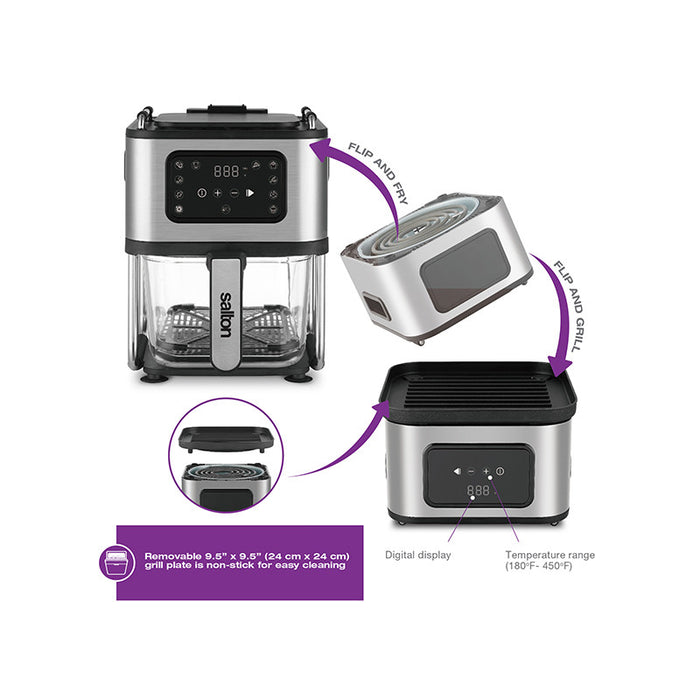 Salton Flip N Cook 2-In-1 - AF2090