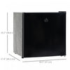 HOMCOM 1.1 Cubic Feet Compact Mini Freezer with Adjustable Temperature