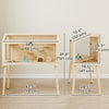 PawHut Wooden Hamster Cage, Gerbil Cage with Openable Top, Seesaws, Platforms, Water Bottle, Hamster Habitat with Transparent Viewing for Syrian, Dwarf, Rats, 43.3" x 20.5" x 39.8"