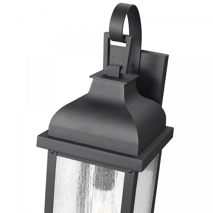 Madrid 1 Light Outdoor Wall Sconce 17.5\", Black
