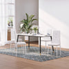 HOMCOM Dining Chairs Set of 4, Faux Leather Side Chairs with High Back