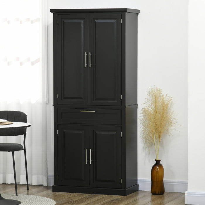HOMCOM 72\" Kitchen Pantry Storage Cabinet with Drawer, Adjustable Shelves