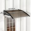 Outsunny Window Awning Door Canopy 40" x 40" Front Door Outdoor Patio Cover