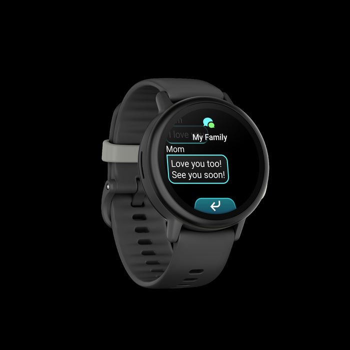 Garmin Bounce 2 Slate Gray Kids Smartwatch - Child Tracker, LTE Calls, Music Playback, Activity Games, Chores Rewards, Real-Time Location Alerts