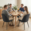 HOMCOM Set of 4 Modern Dining Chairs for Living Room, Black