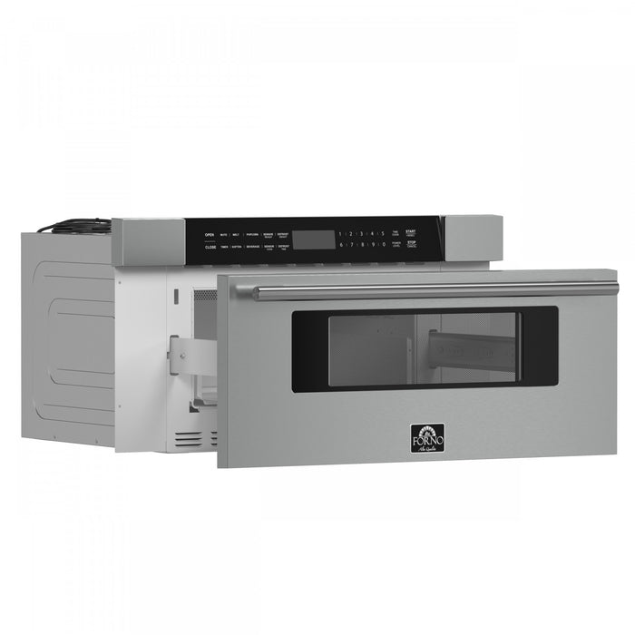 Forno Capoliveri 30-Inch Microwave Drawer, Stainless Steel, 1.2 cu.ft - FMWDR3000-30