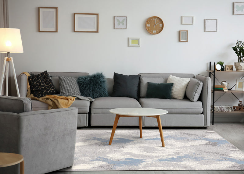 Florence Washed Damask Indoor Area Rug - 4'7\" x 6'7\"