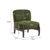 Coco Modern Boucle Lounge Chair with Solid Wood Frame, Green | Coco Fauteuil de Salon Moderne en Bouclette avec Cadre en Bois Massif, Vert