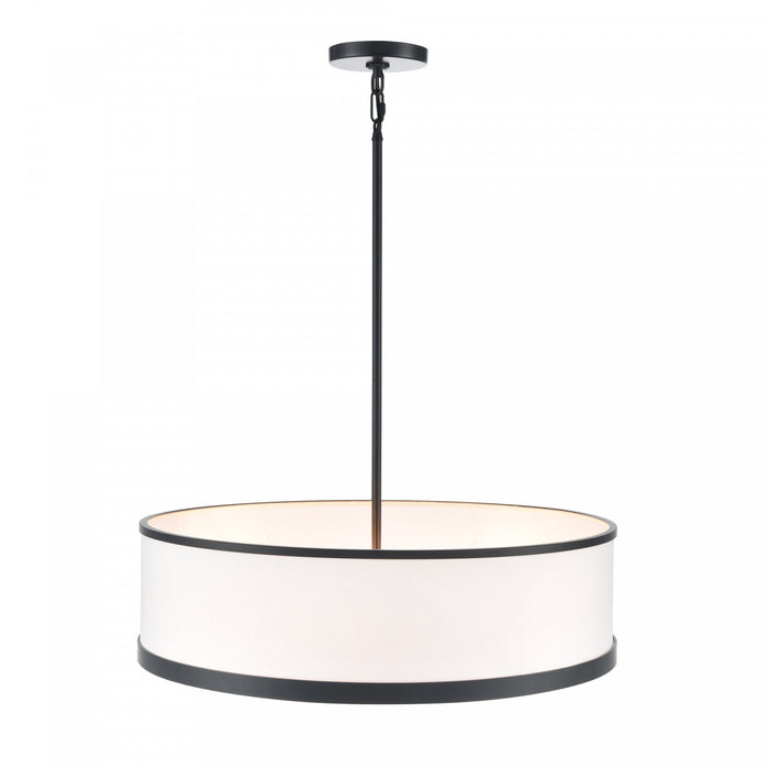 High Street 4 Light Chandelier 24\", Black