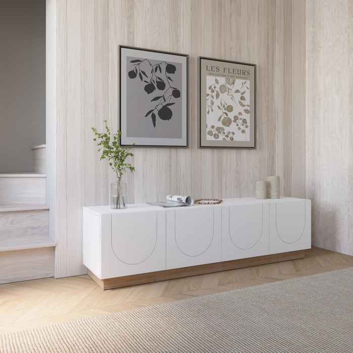 Nordika Nauraa 70.85\" TV Stand - White