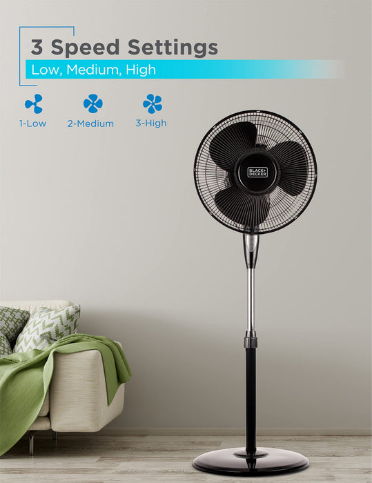 Black+Decker 16\" Stand Fan 