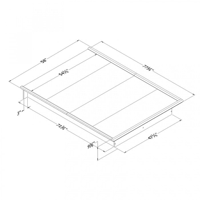 Step One Platform Bed - Pure White 