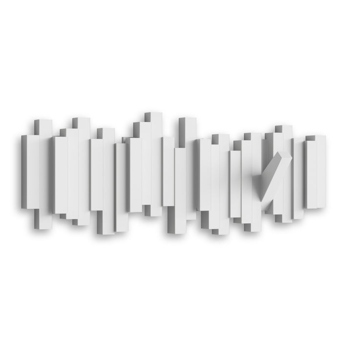 Umbra Modern Sticks Wall-Mounted Coat Rack - White