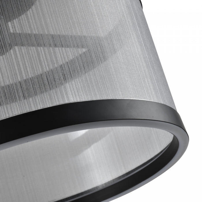 Cora Integrated Led Semi Flush Mount, Silver