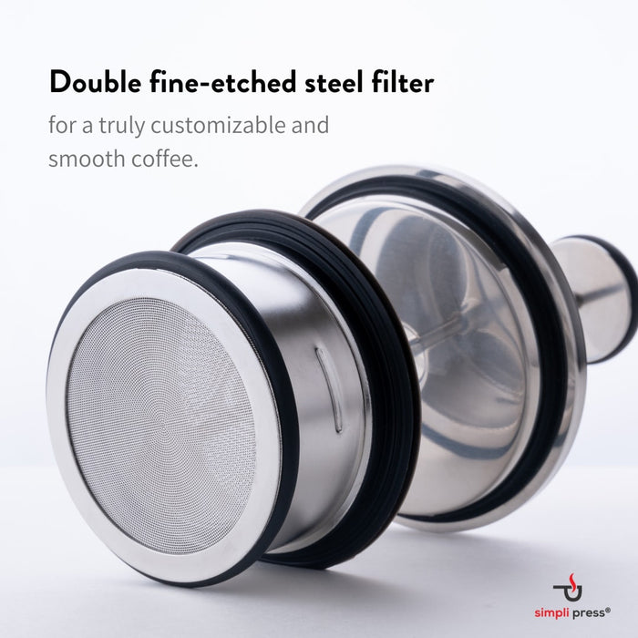 Simpli Press Eco-Concious Premium Coffee Press - SIM-340-BLA