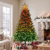 HOMCOM 7.5ft Christmas Tree with Synchronized LED, DIY, Frasier Grande Fir
