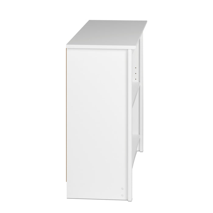 Two-Shelf Bookcase - White