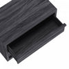 Navis Contemporary 32" Nightstand in Charcoal Gray (2-Drawer) | Table de nuit contemporaine Navis 81 cm en gris charbon (2 tiroirs)