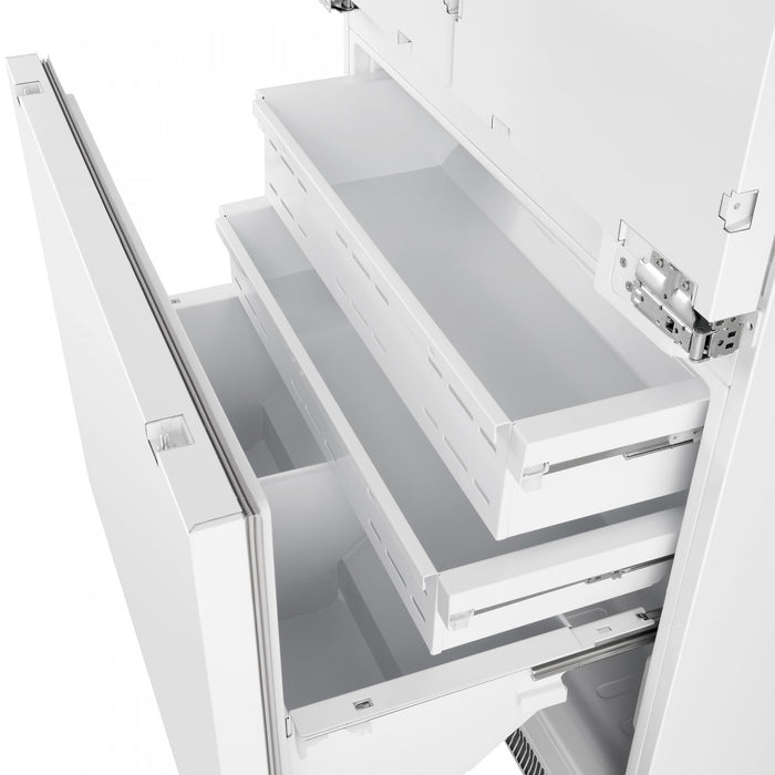 Forno Rivestito 36 Inch Panel Ready French Door Refrigerator, Energy Star Certified - FFRBI1811-36FR