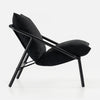 Ada Metal Frame Sling Accent Chair with Cushions - Black | Ada fauteuil d’appoint à sangle avec cadre en métal et coussins - Noir