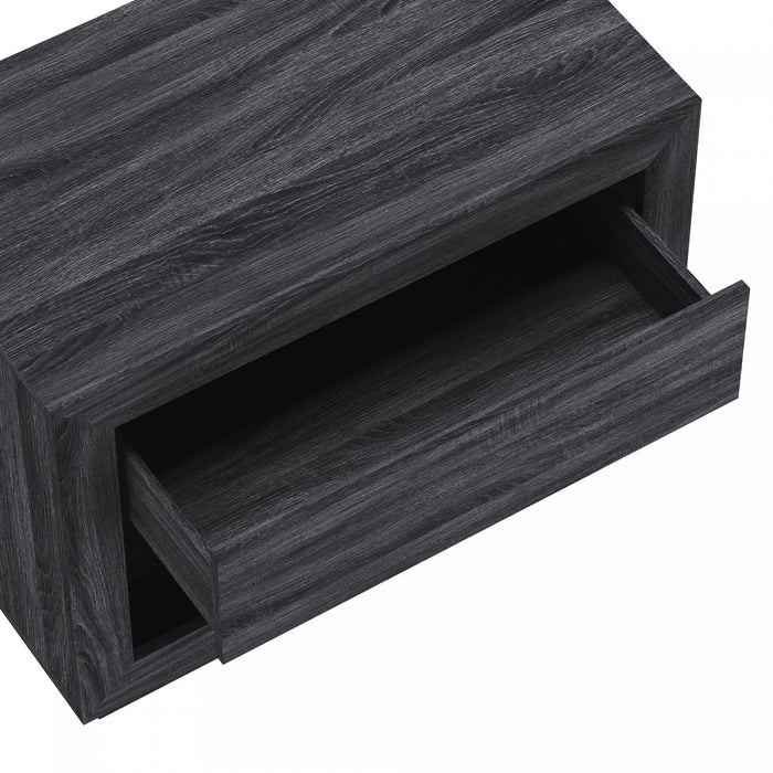 Soren Contemporary 32\" Nightstand in Charcoal Gray (1-Drawer)