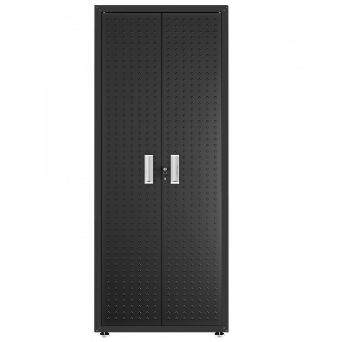 Fortress Modern 6-Piece Garage Set in Charcoal Gray Garage Storage