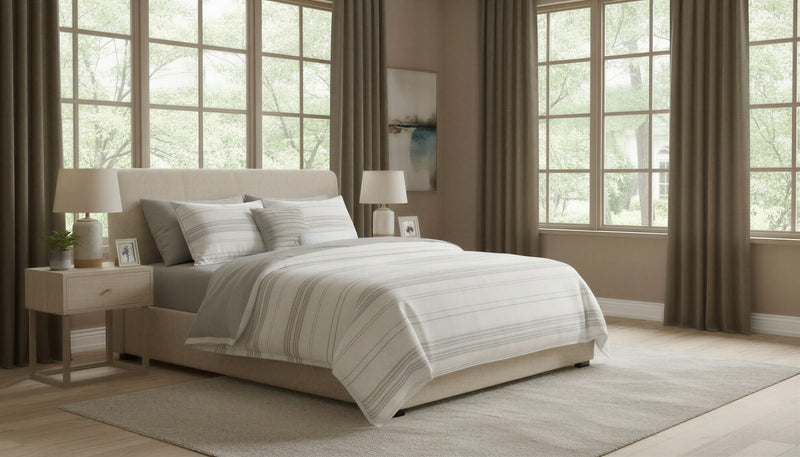 Linden 5-Piece Queen/Double Clipped Jacquard Comforter Set 