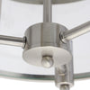 Salerno 3 Light Semi-flushmount Ceiling Light, Brushed Nickel, 13"D Lamp | Plafonnier semi-encastre Salerno a 3 lumieres, nickel brosse, 33 cm (13 po) de diametre