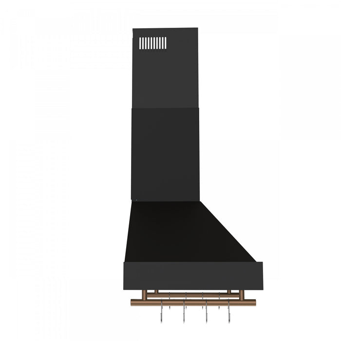 Forno Venezia 30 Inch Wall-Mounted Range Hood, Black-FRHWM5503-30BLK