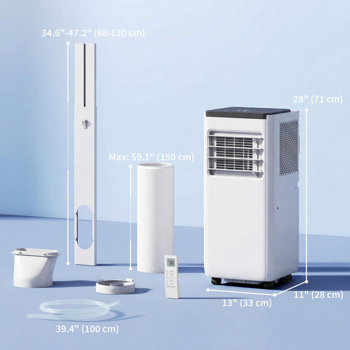 HOMCOM 10000 BTU AC Unit, Portable Air Conditioner with WiFi Control, White