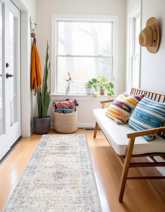 Leila Ivory Rug 2'8\" x 8'2\"