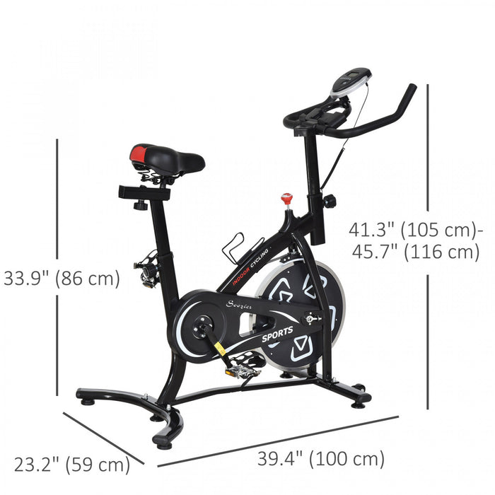 Soozier Exercise Bike, Stationary Bike with LCD Display