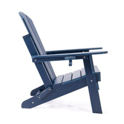 Lake Country Outdoors High-Density PolyethyleneAdirondack Chair - Blue Patio Seat