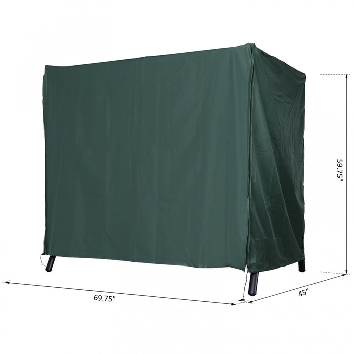 Outsunny Large Patio Swing Chair Cover Outdoor Garden Furniture Protector Wind Uv Water Green