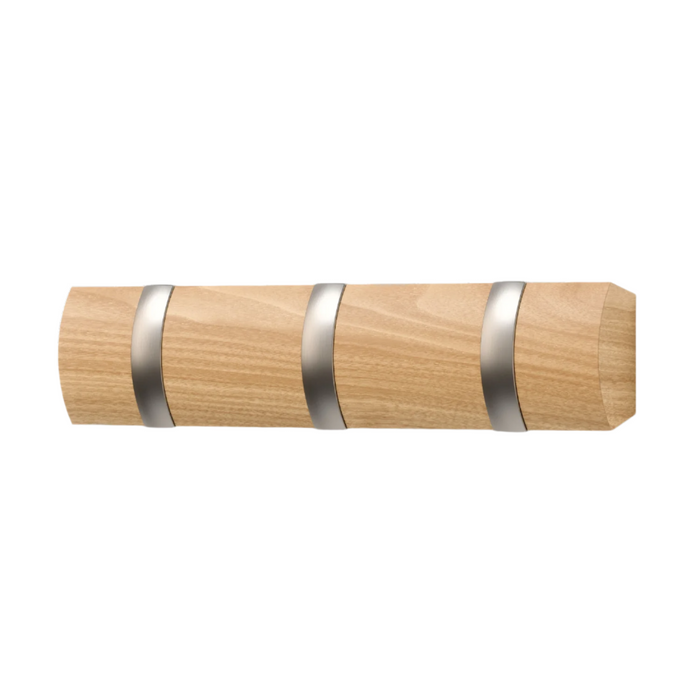 Umbra 3 Flip Wall-Mounted Hooks - Natural