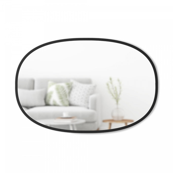 Umbra Hub Oval 24\" x 36\" Wall Mirror - Black