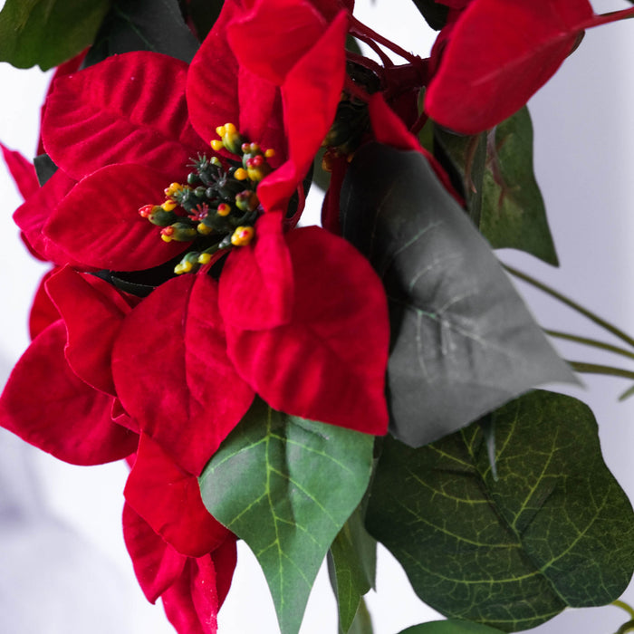 Tabletop Red 22\" Poinsettia Tree