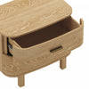 Solara Contemporary 30" Solid Wood Nightstand in Natural Oak (2-Drawer) | Table de nuit contemporaine Solara 30" en bois massif chene naturel (2 tiroirs)